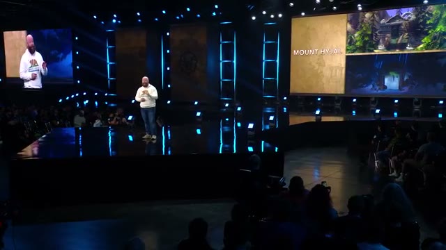 Mount Hyjal shown during the official WoW Forever What’s Next panel