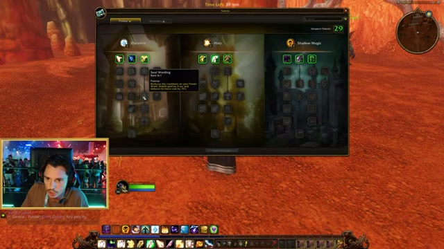 Priest talent UI in the WoW Forever demo