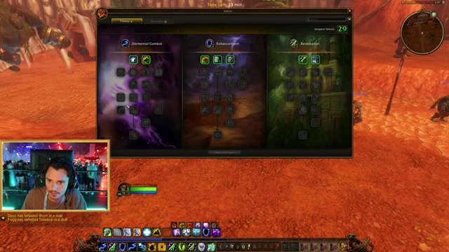 Shaman talent trees in the WoW Forever demo