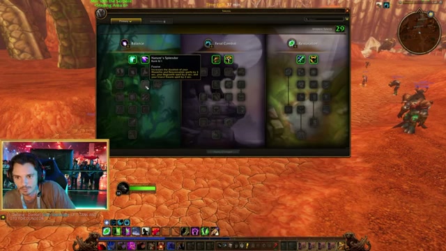 Druid talent UI in the WoW Forever demo